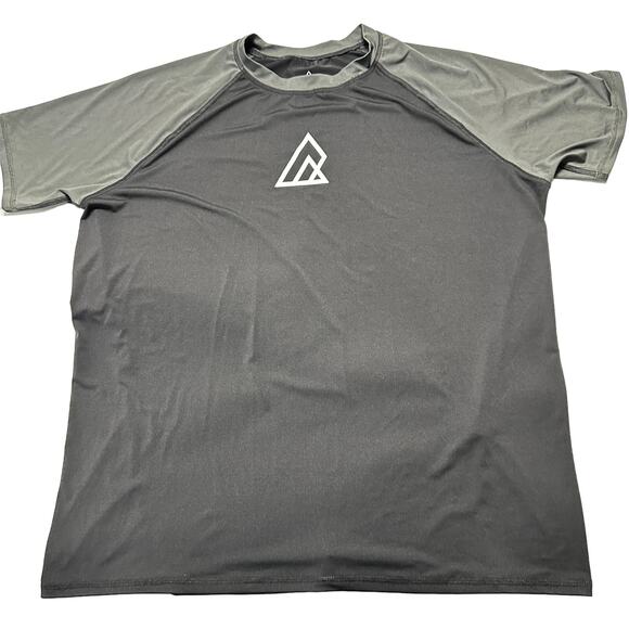 RIPZONE Rashguard Men Size XXL Gray Black Short Sleeve UPF Protection Beach - Picture 1 of 7